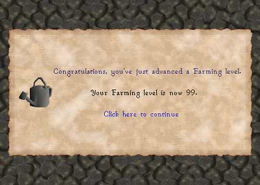 Runescape LVL 99 Farming
