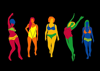 women fashion rainbow