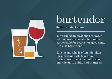 Funny Bartender Definition