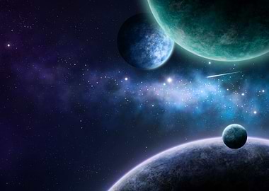 Blue and Purple Nebula