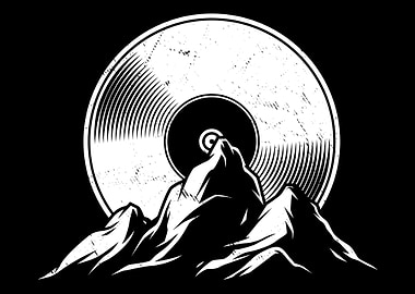 Vinyl Record Mountains