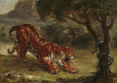 Tiger and Snake 1862