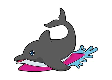 Dolphin Surfer Surfboard