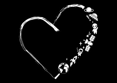 Galaxy Heart Astronaut