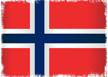 Grunge Flag of Norway