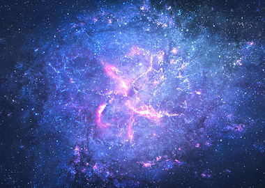 Galaxy and Bright Nebula