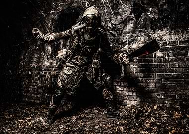 Post apocalyptic warrior