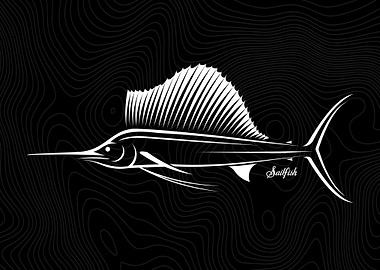 Sailfish Lineart