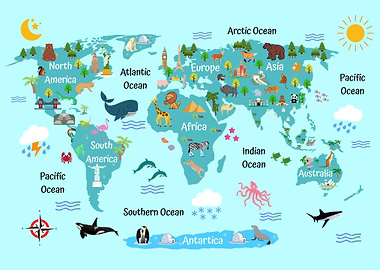 Kids World Map