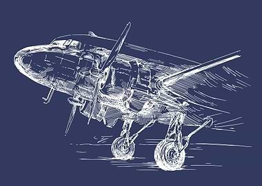 Double Propeller Plane