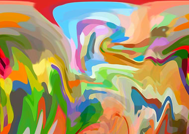 Abstract Monkey Alien Art