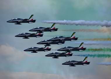 9 Fighter Jet Formation