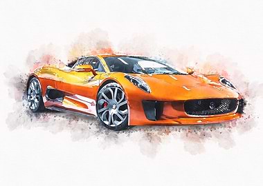 Vintage Super Sport Car