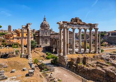 Roman Forum In Rome