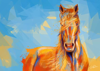 Bay Horse Portrait