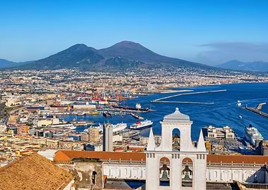 Port of Naples in Italy