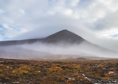 An Cabar in morning fog