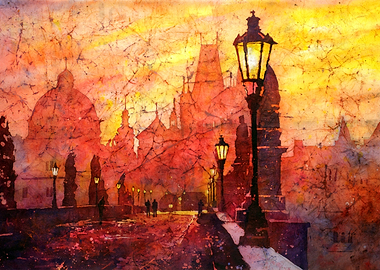 Charles Bridge Prague art