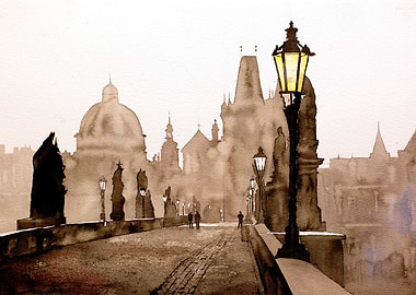Charles Bridge Prague art