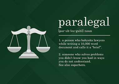 Funny Paralegal Definition