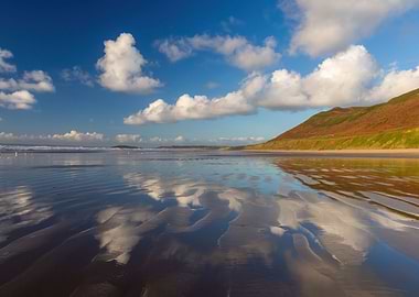 Rhossili Bay reflections