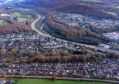 The A465 at Aberdulais