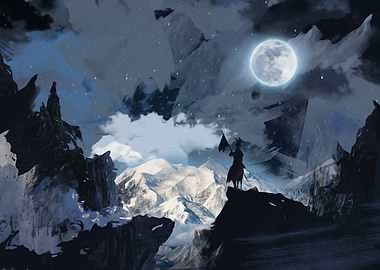 night warrior painting