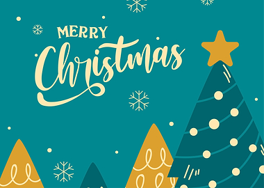 Merry Christmas Teal