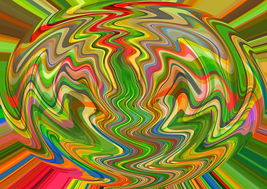 Abstract Alien Funny