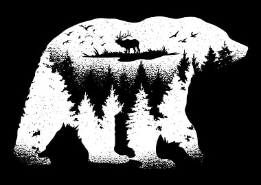 Bear Forest Landscape