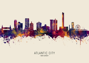 Atlantic City Skyline