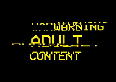 Text warning adult content