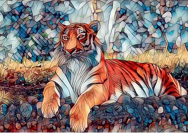 tiger color block