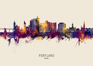 Portland Skyline Maine