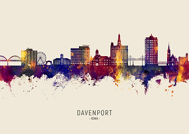 Davenport Skyline Iowa