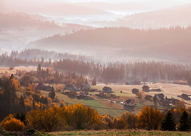 Travel and autumn valley