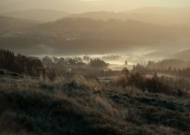 Autumn mountain landscape