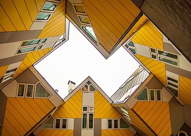 Cubic houses graphic