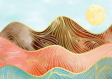 illustration mountain art