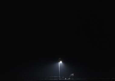 Single Lightpost on Water