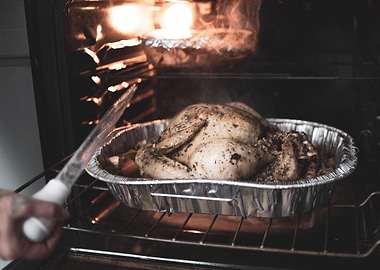 oven the chicken