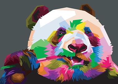 Colorful Cute Panda