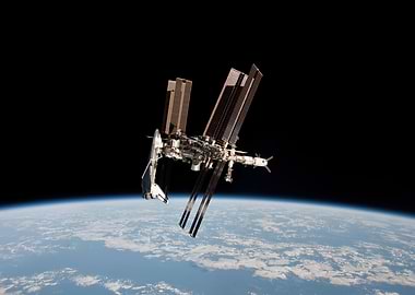 Shuttle with ISS
