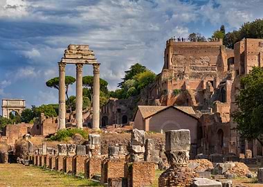 Roman Forum Ruins In Rome