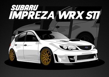SUBARU IMPREZA WHITE