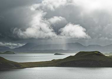 Iceland sun and rain