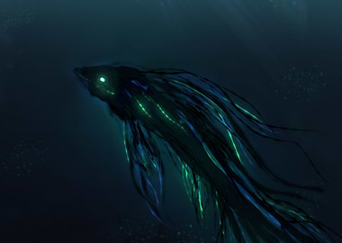 Sea Monster underwater