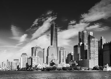 New York Skyline down Town