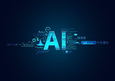 Abstract technology AI