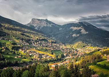 Sunlight Over The Valley